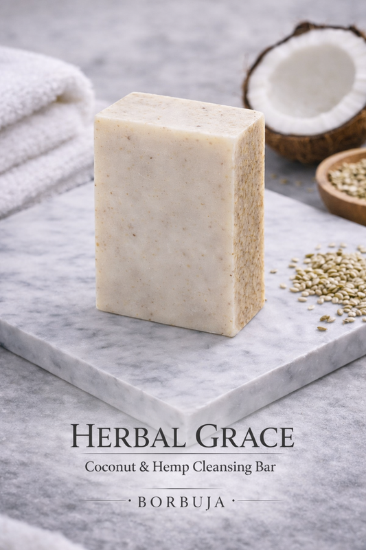 "Herbal Grace" - Coconut & Hemp Cleansing Bar