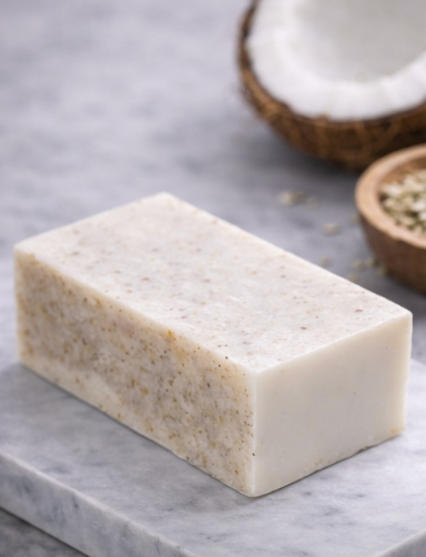 "Herbal Grace" - Coconut & Hemp Cleansing Bar
